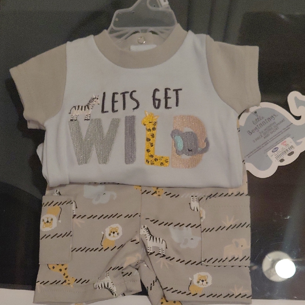 Little Beginnings Kids Matching Set - Gray and White